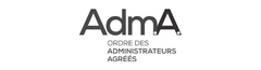logo ADAMA Blanc et noir